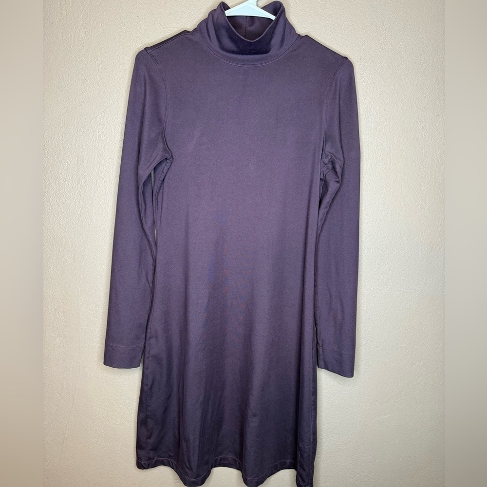 TITLE NINE Stretch Getaway Mock Turtleneck Cozy Long Sleeve Dress Size Medium